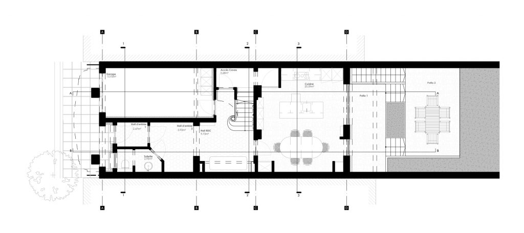 Projected layout of the ground floor