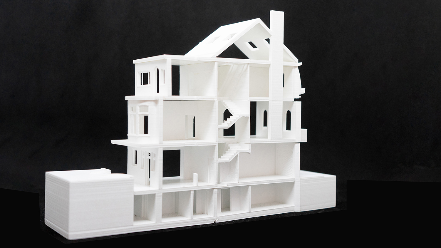 House renovation in Schaerbeek - study model