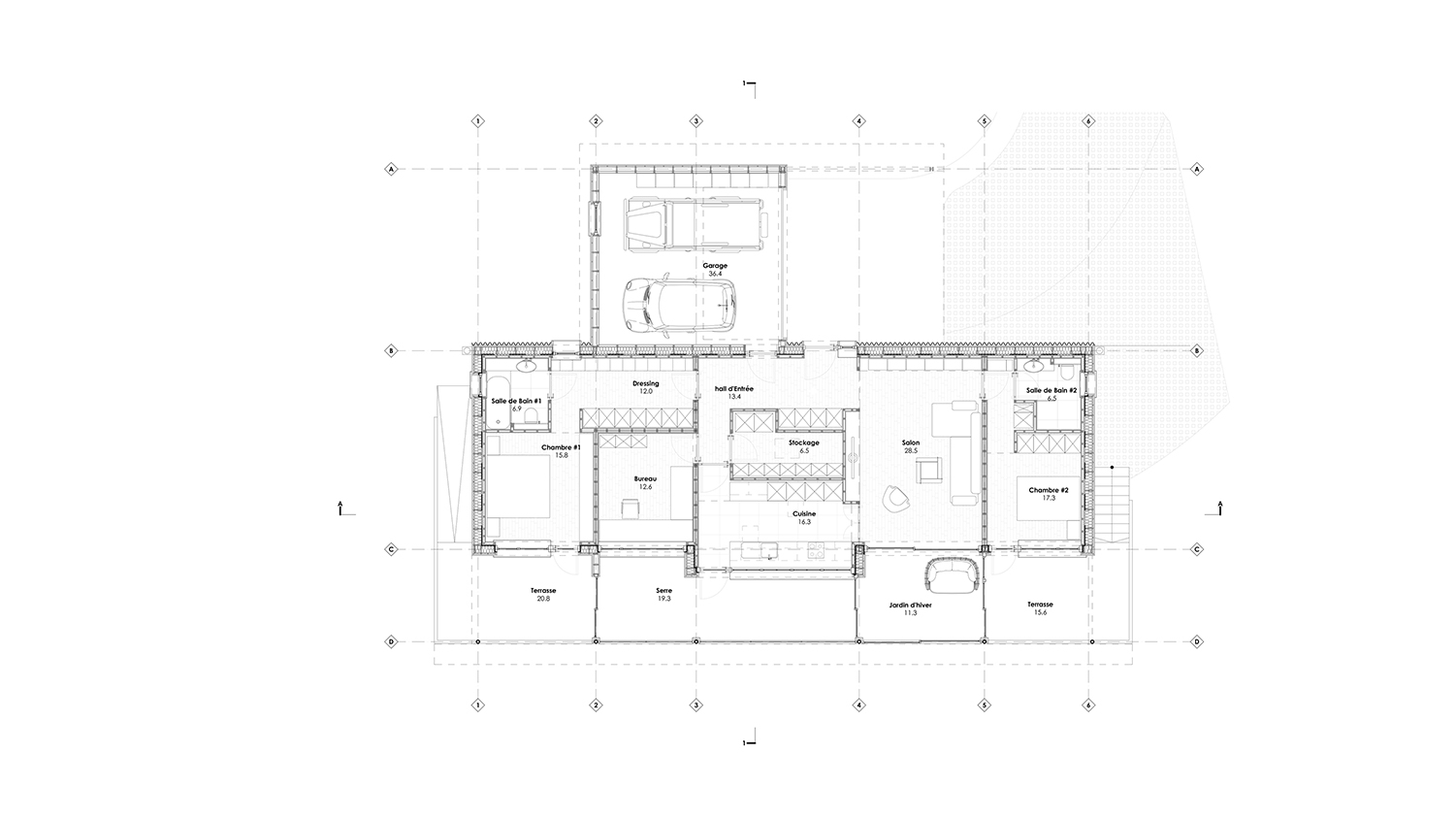 Sustainable house in Lessines I House plan